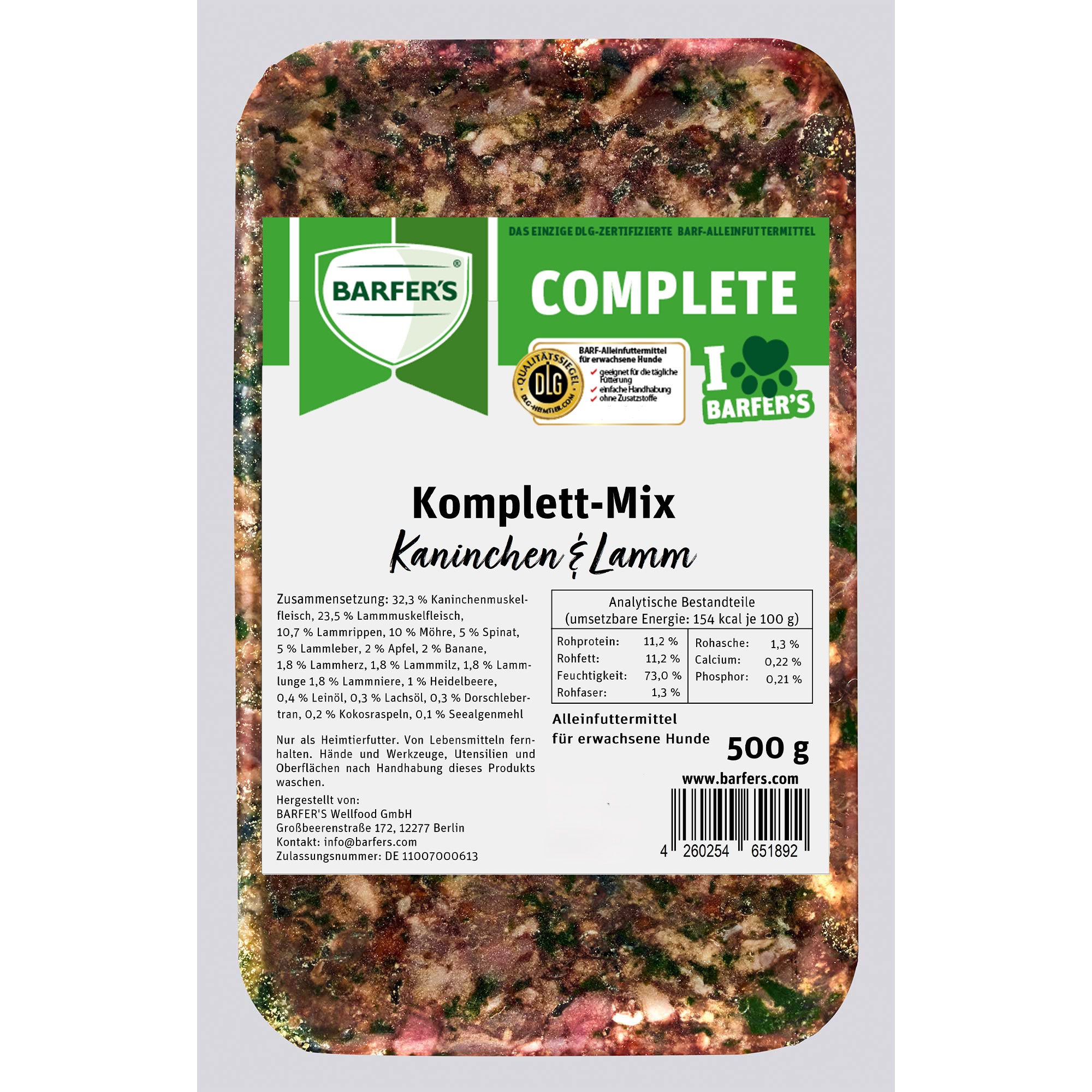 Komplett-Mix Kaninchen & Lamm