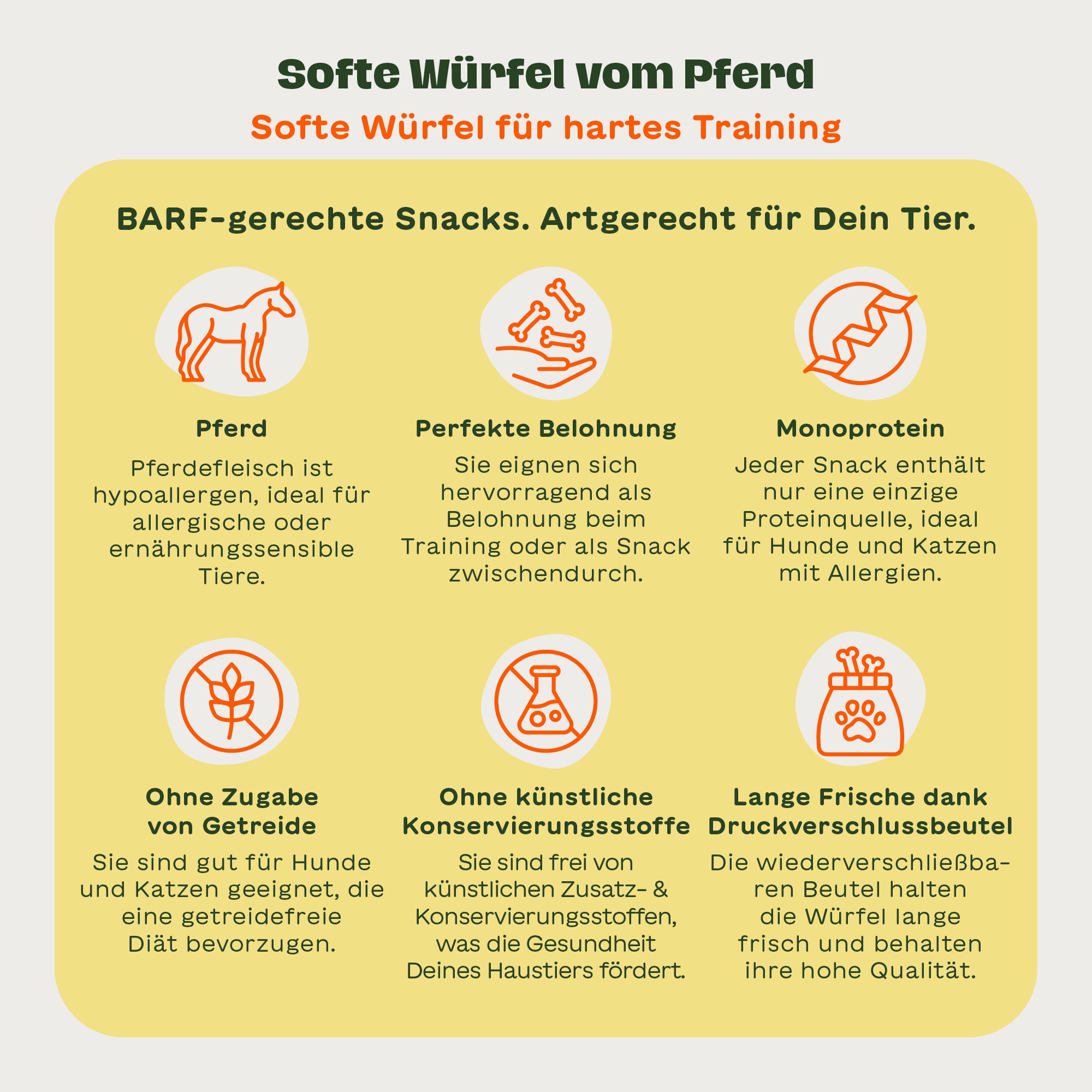 Softe Würfel vom Pferd